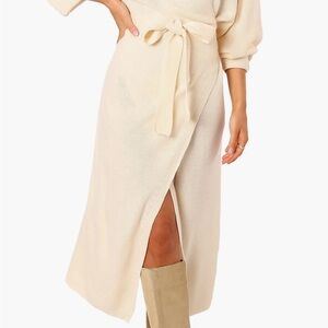 Nova Long Sleeve Maxi Wrap Dress